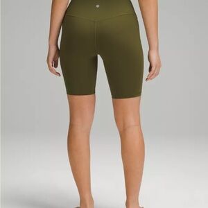 lululemon athletica Olive Green Women's biker Shorts